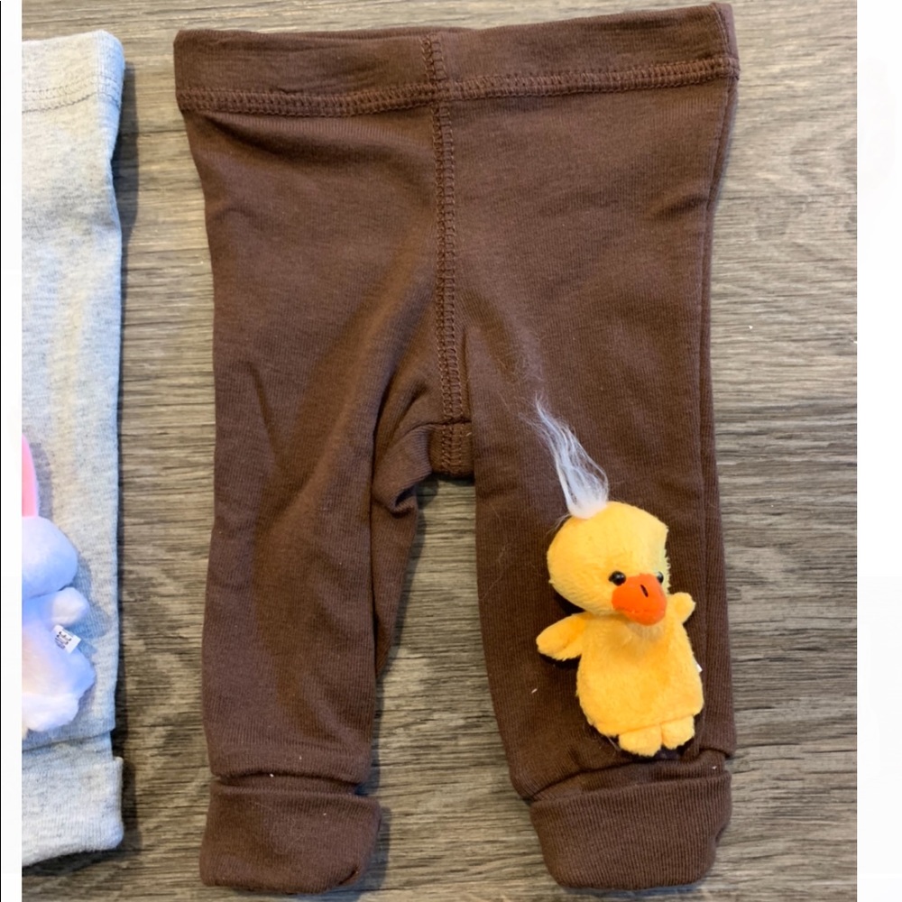 Newborn pants with duck